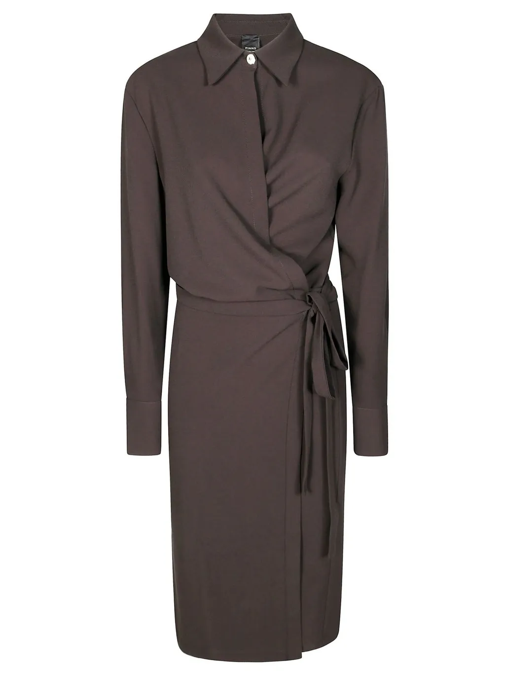 Pinko Belted Midi Shirt Dress