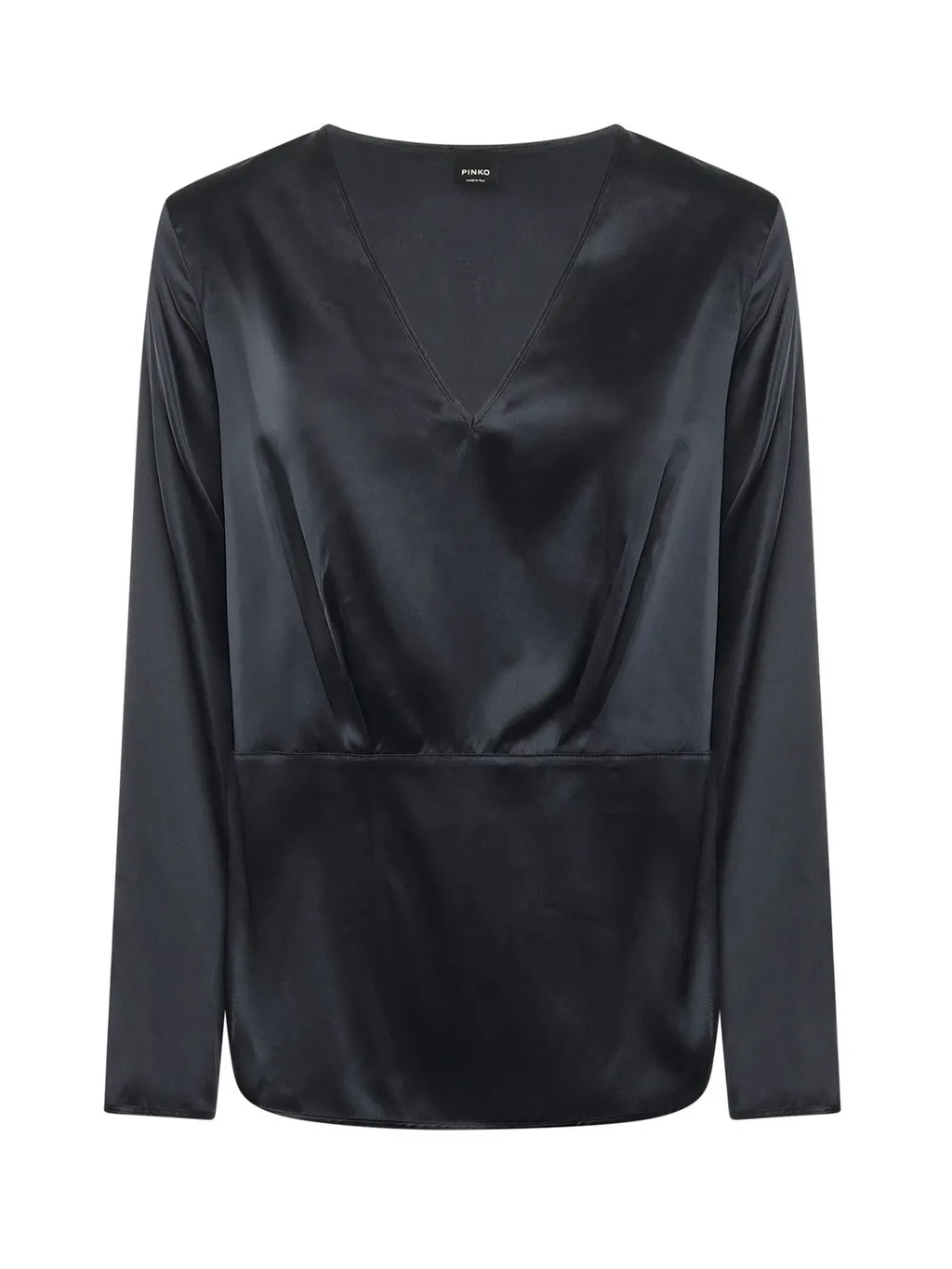Pinko V-Neck Satin Blouse