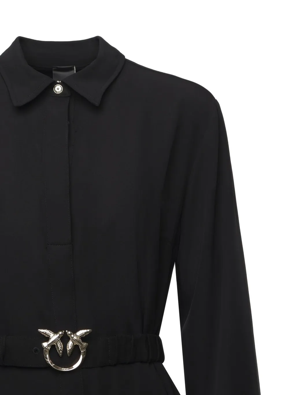 Pinko Long-Sleeved Belted Dress