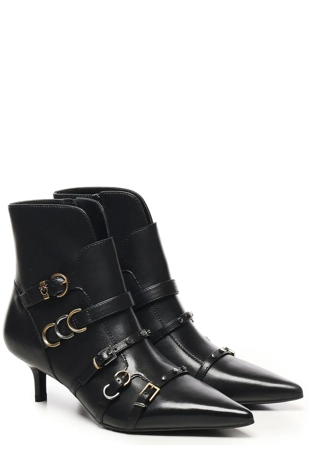 Pinko Buckled Heeled Boots