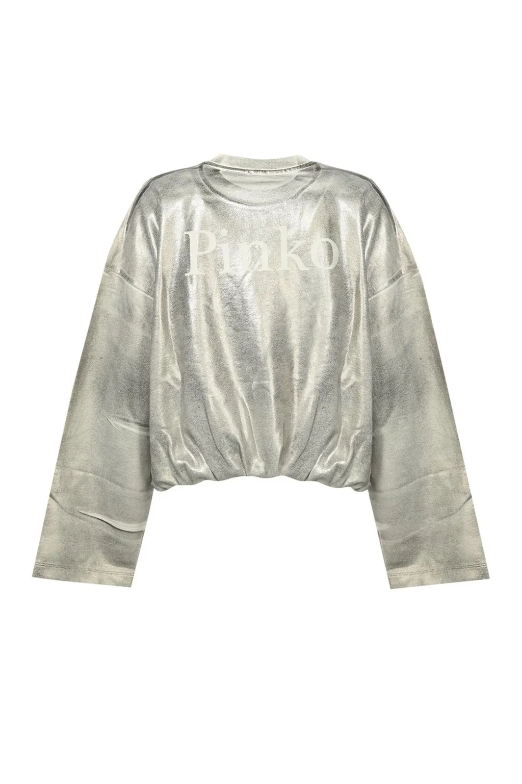 Pinko Elasticated-Hem Cropped Sweatshirt