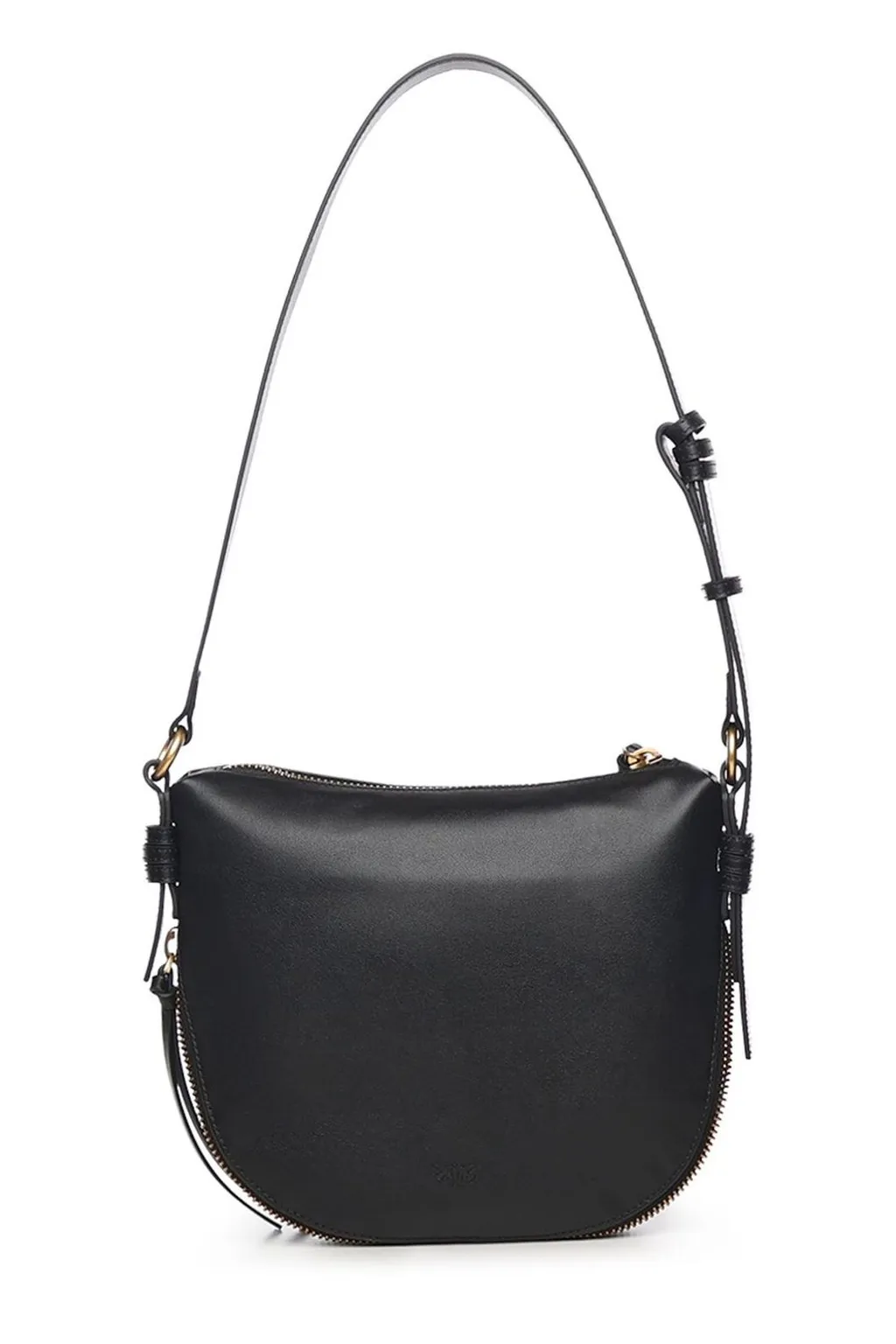 Pinko Small Leather Hobo Shoulder Bag