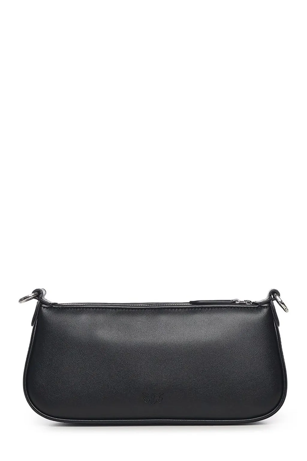 Pinko Mini Half Moon Baguette Leather Shoulder Bag