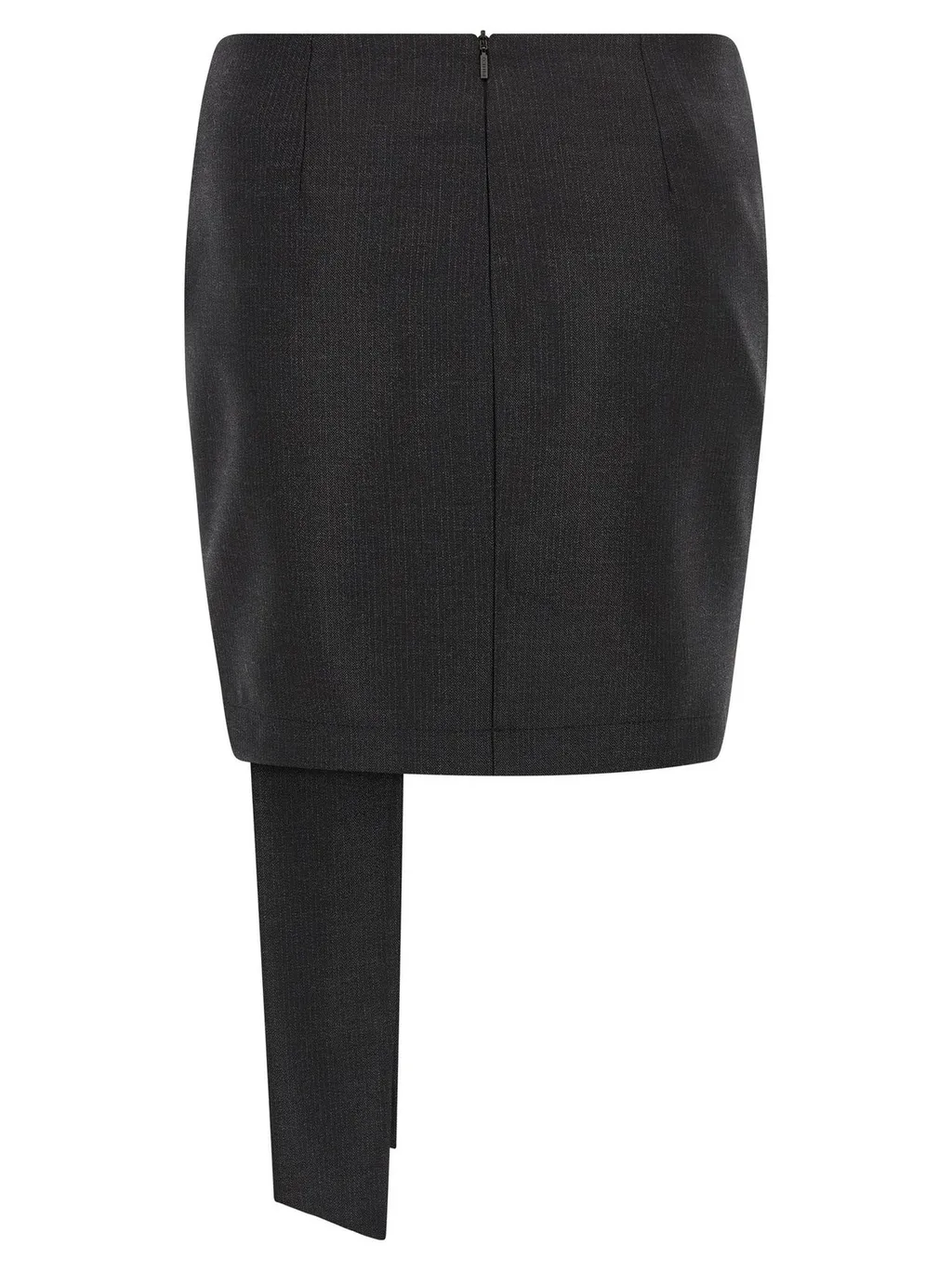 Pinko Bow Pinstriped Mini Skirt