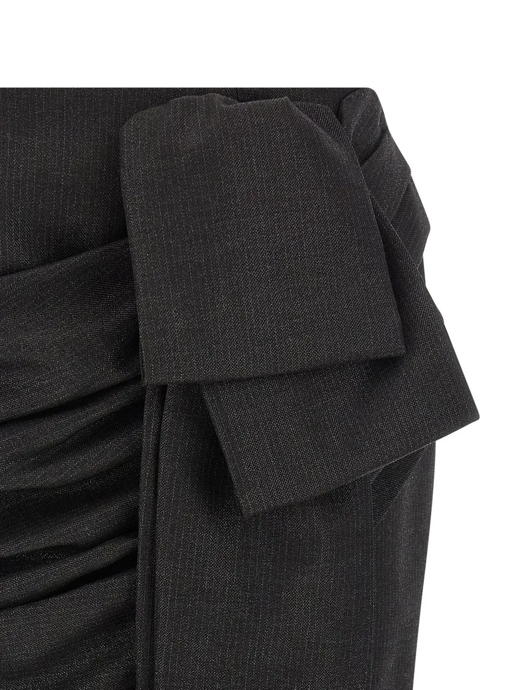Pinko Bow Pinstriped Mini Skirt