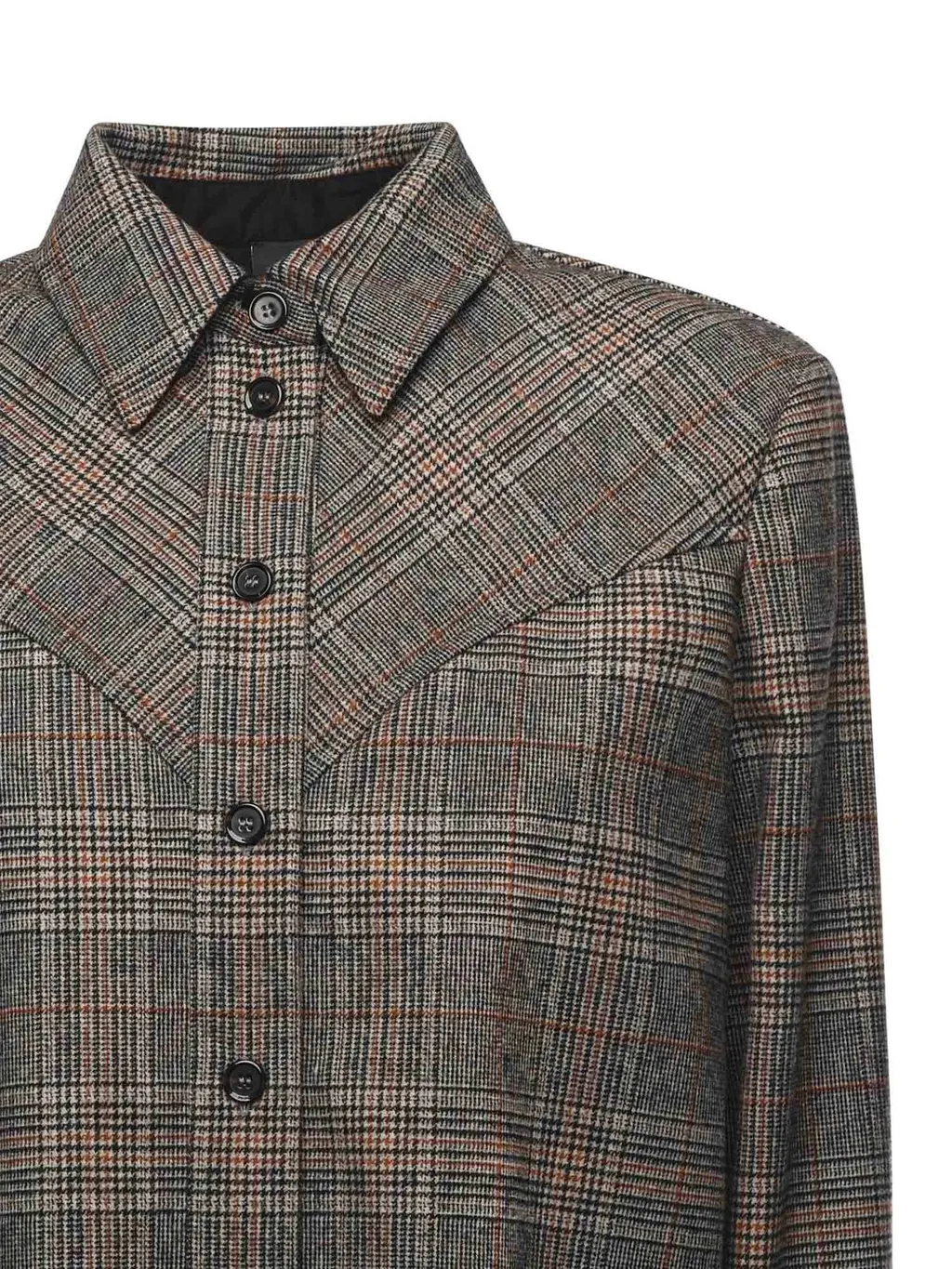 Pinko Long Sleeved Checked Buttoned Shirt