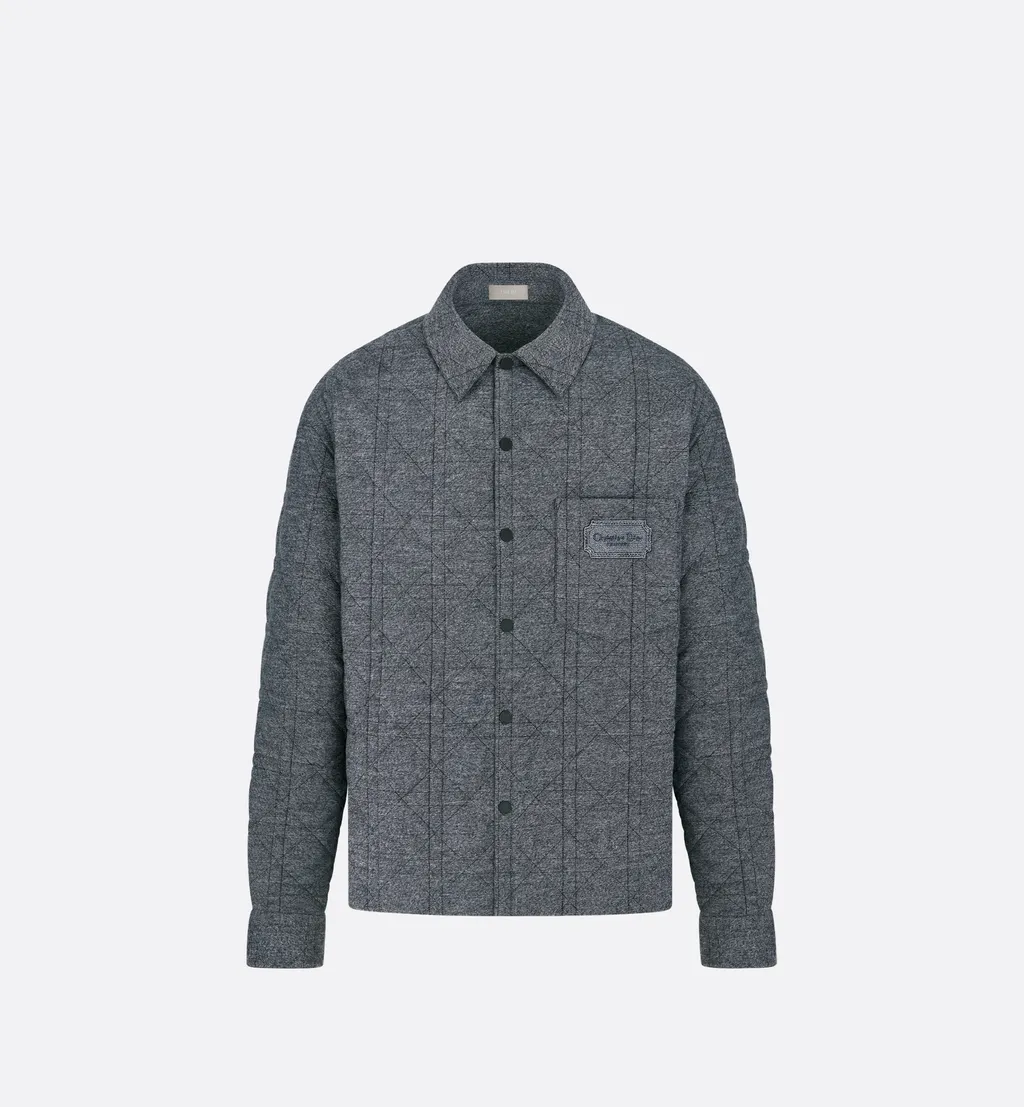 Cannage Overshirt With Christian Dior Couture Embroidery