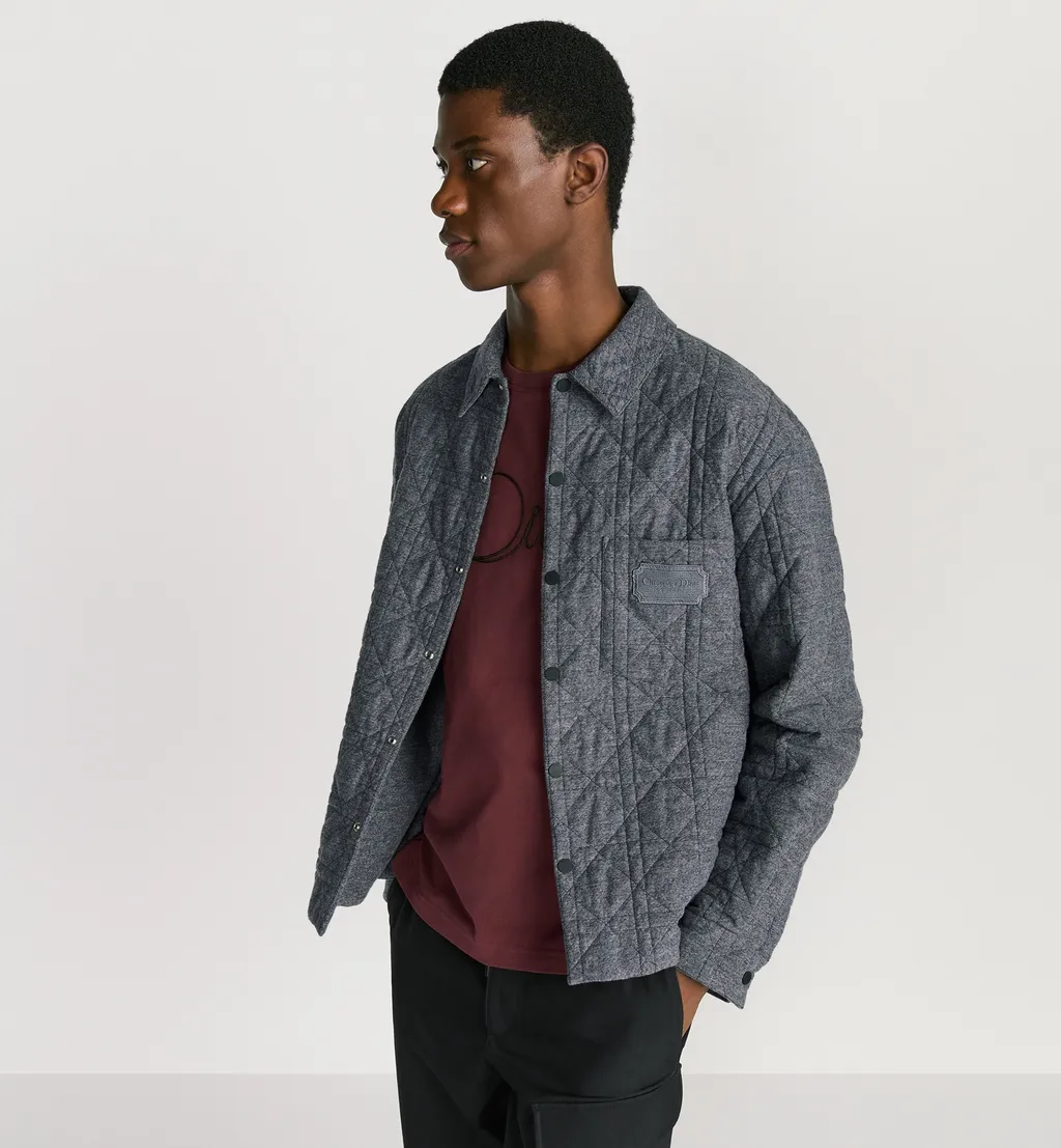 Cannage Overshirt With Christian Dior Couture Embroidery