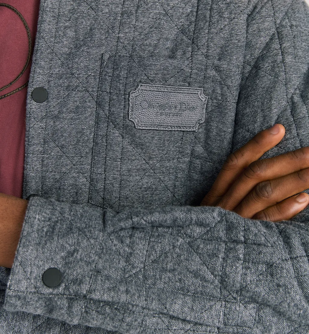 Cannage Overshirt With Christian Dior Couture Embroidery