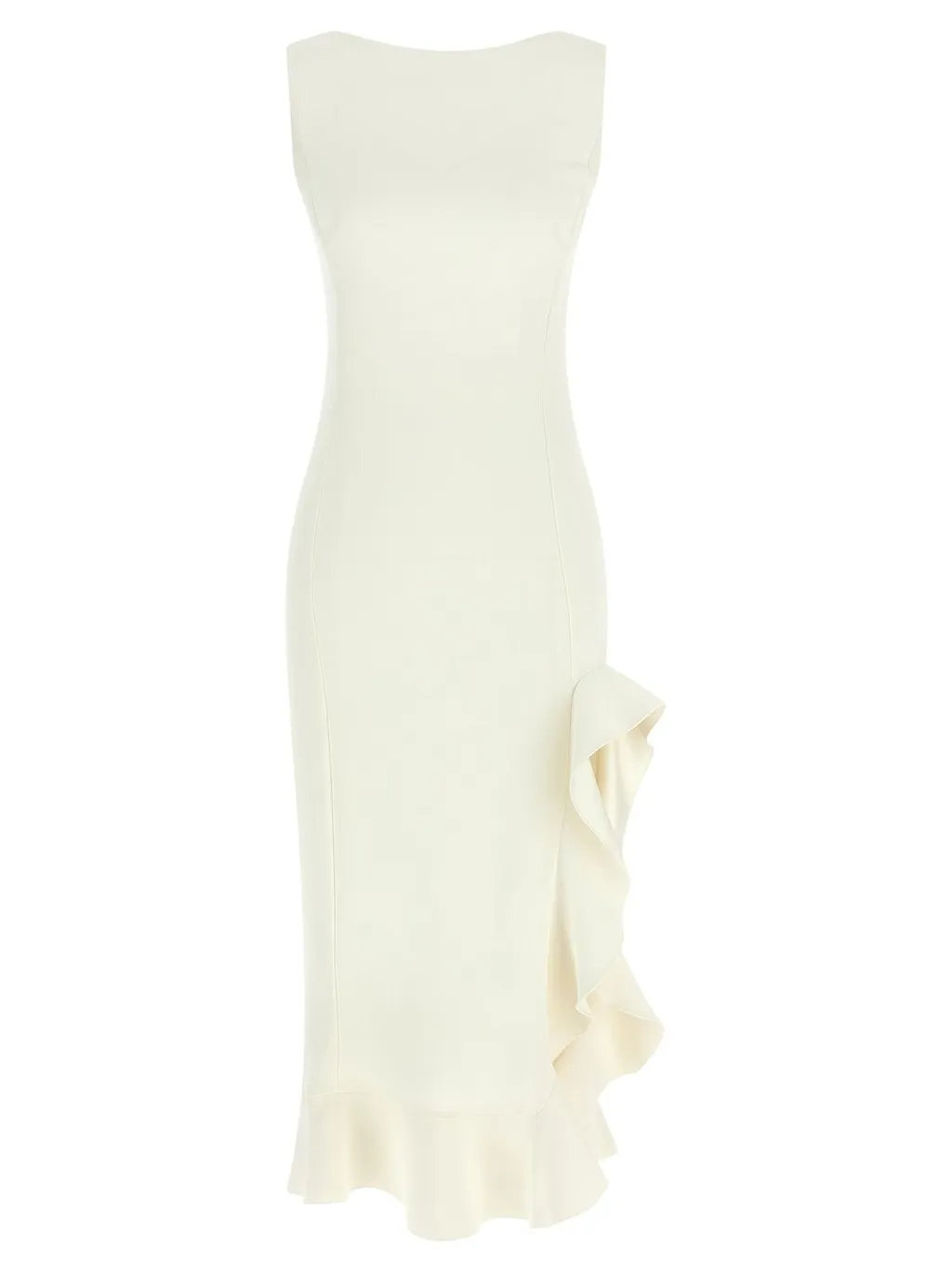 Pinko Sleeveless Ruffled Midi Dress
