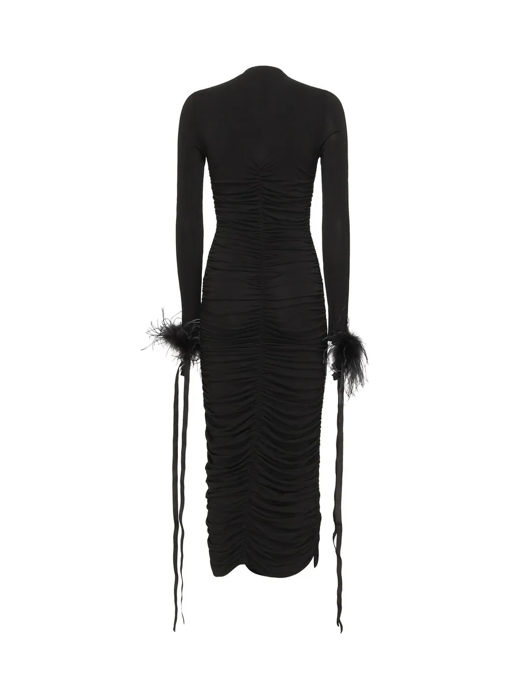 Pinko V-Neck Draped Dress
