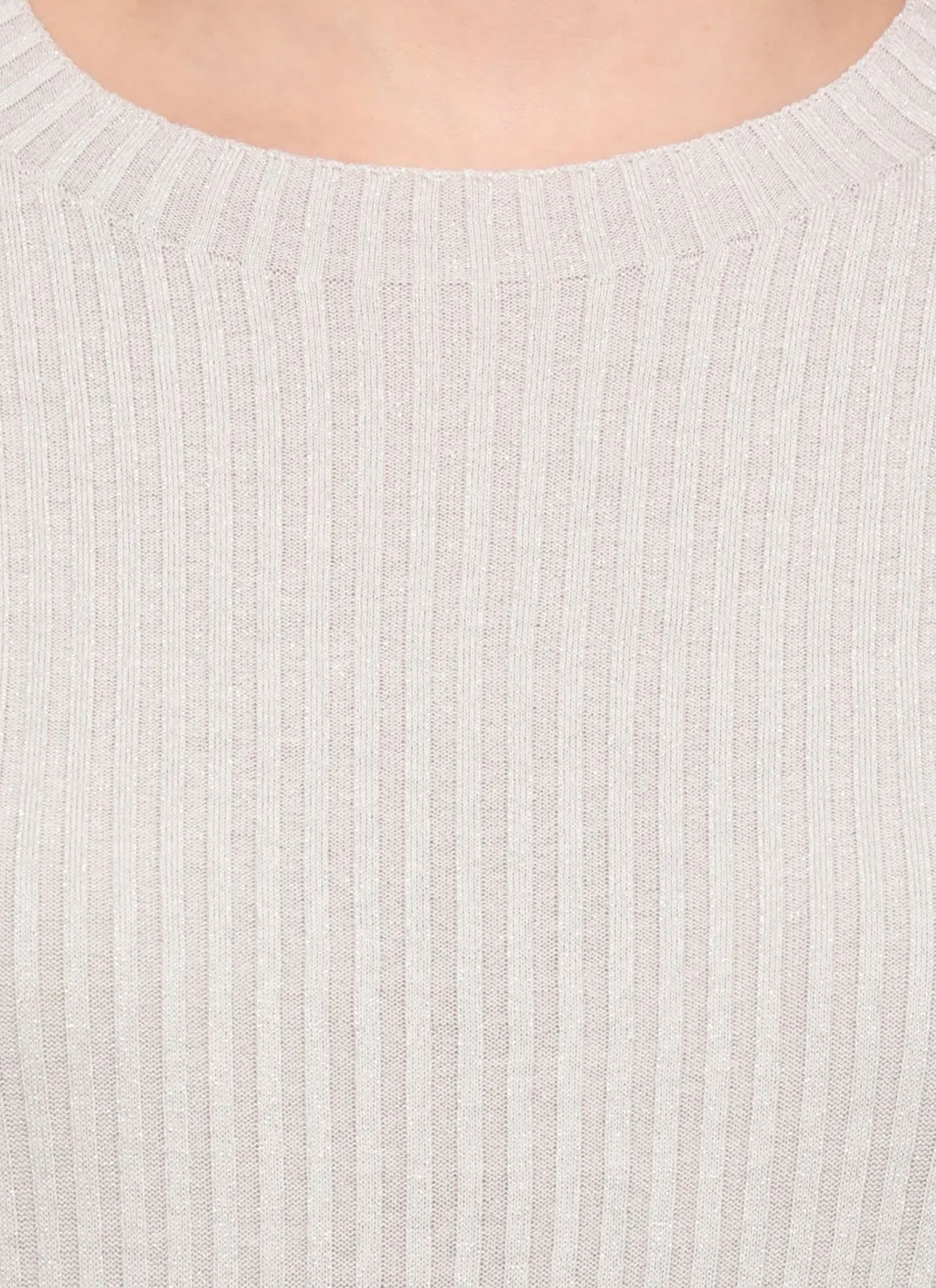 Peserico Lurex Ribbed Sweater