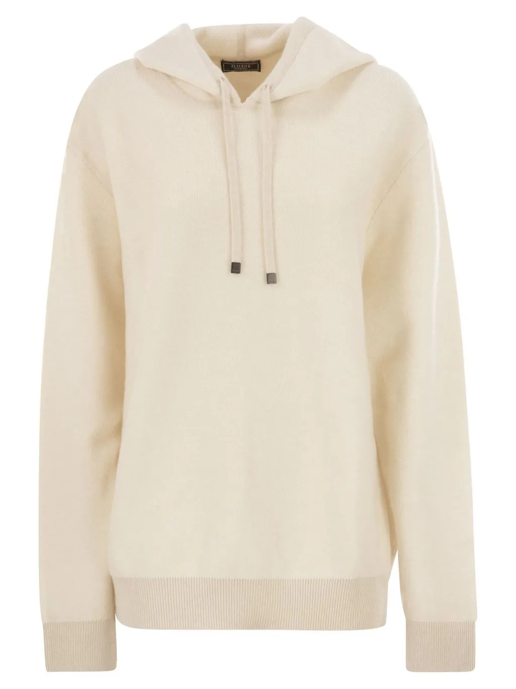 Peserico Hooded Wool-Cashmere Sweater
