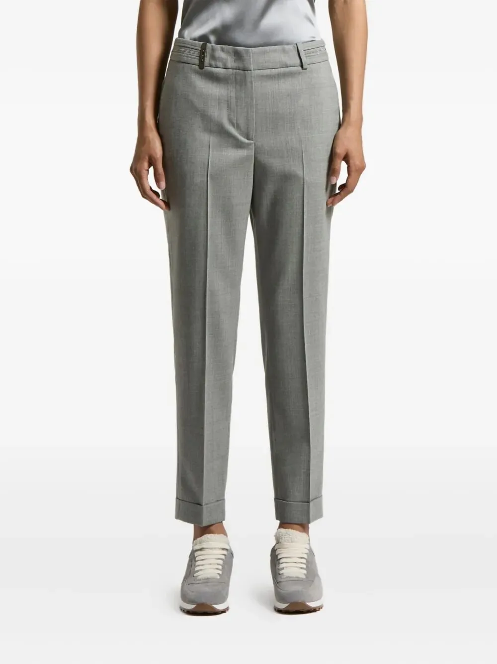 Peserico Tailored Wool-Blend Pants