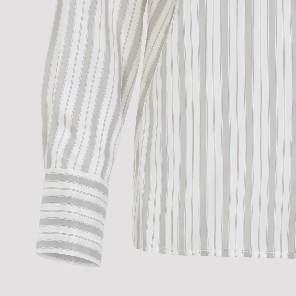 Peserico Striped Silk Shirt