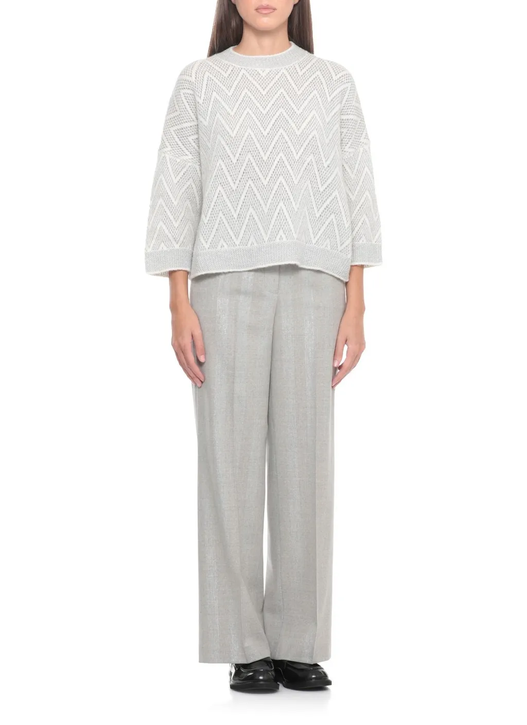 Peserico Chevron Knit Sweater