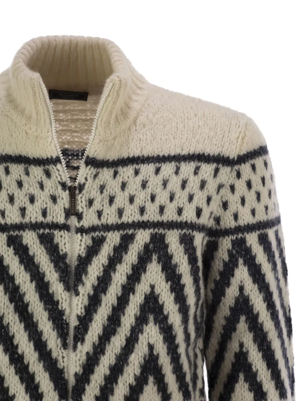 Peserico Aran Zip Knitwear