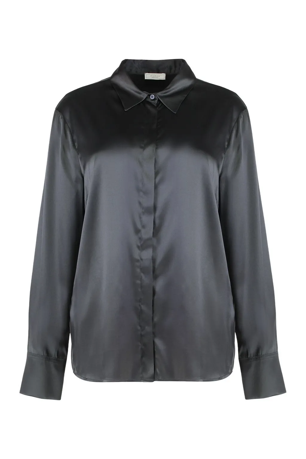 Peserico Glossy Long-Sleeve Shirt