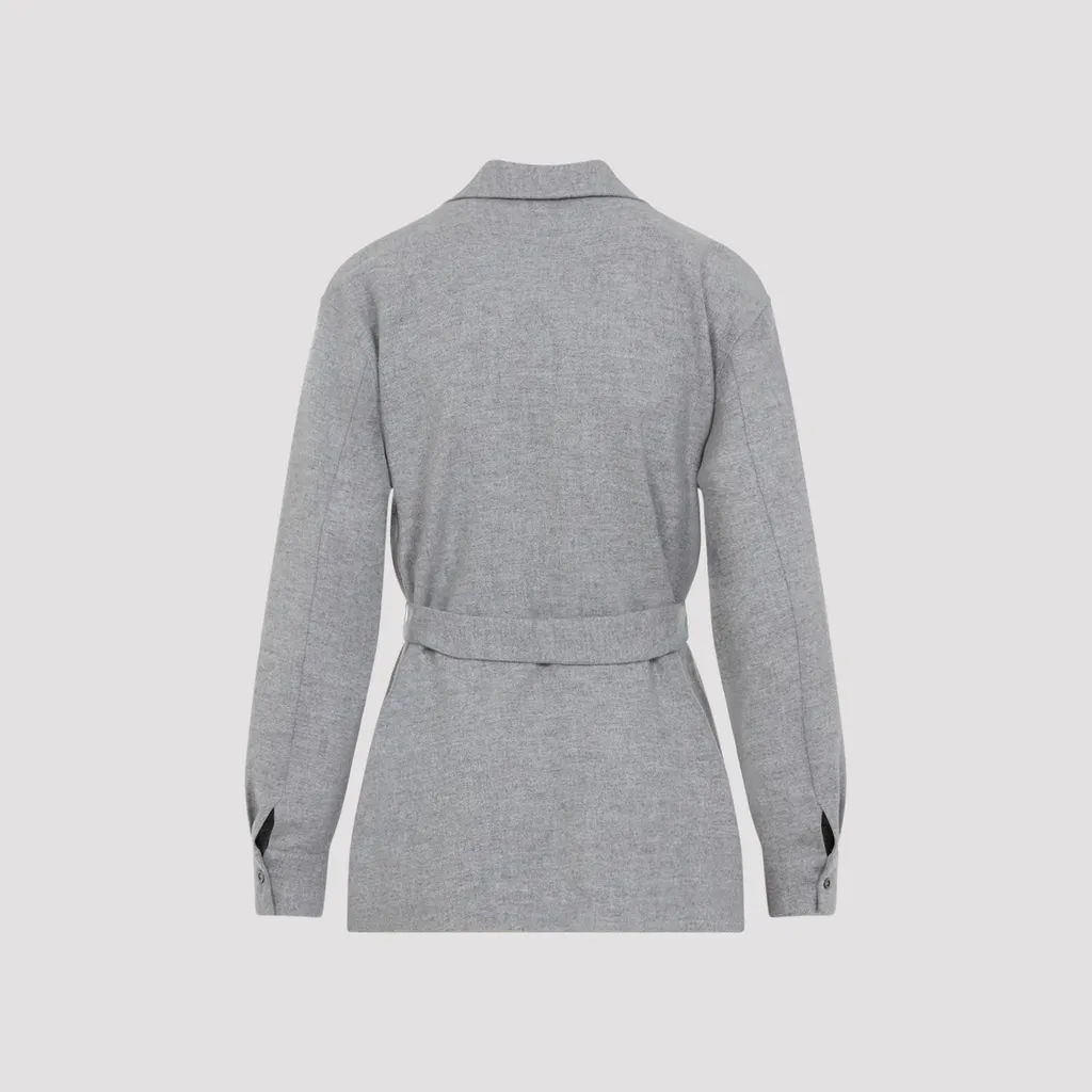Peserico Belted Flannel Jacket