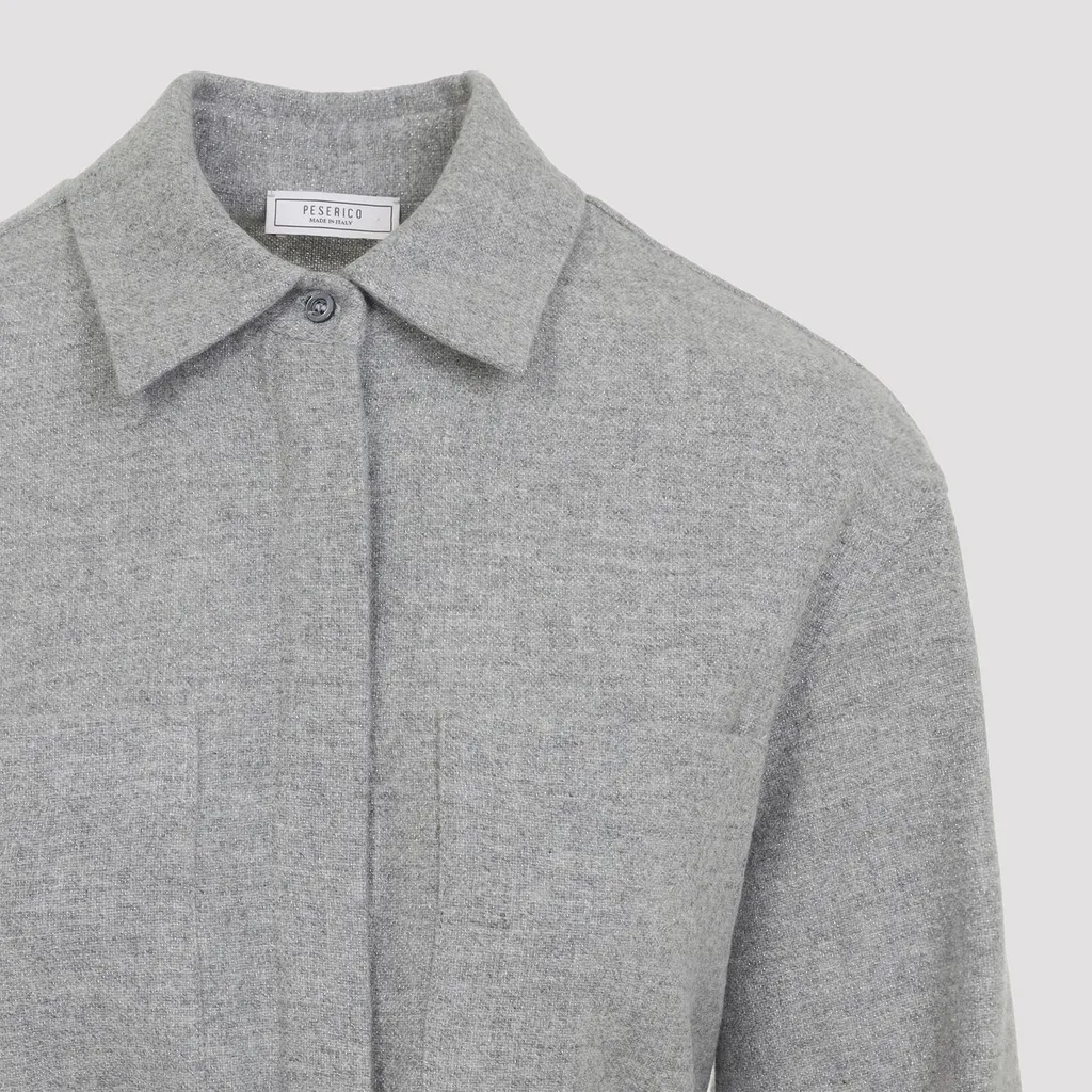 Peserico Belted Flannel Jacket