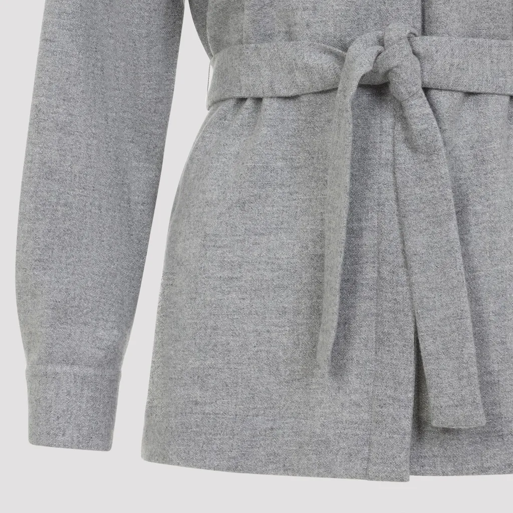 Peserico Belted Flannel Jacket