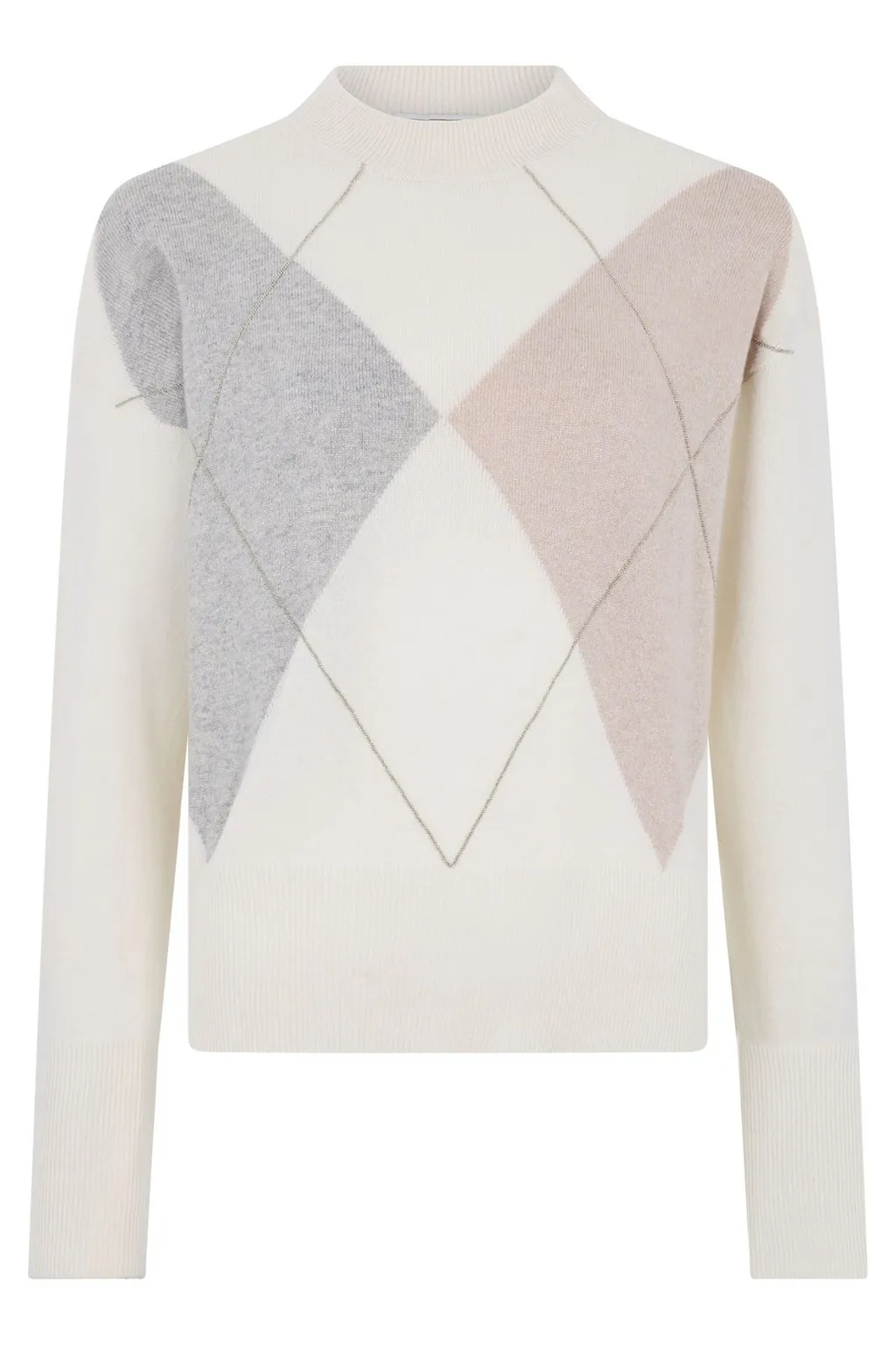 Peserico Argyle Knit Sweater