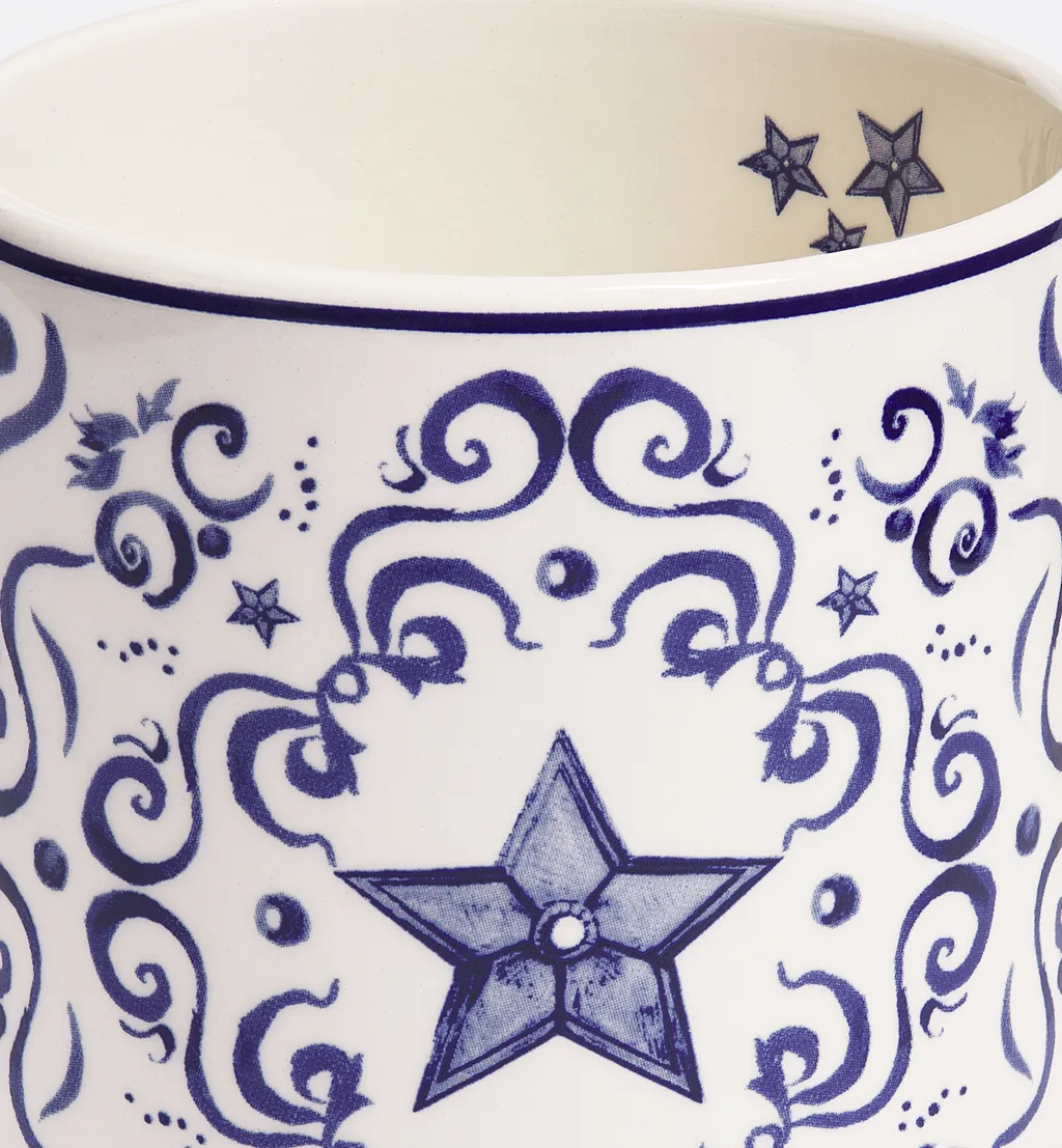 Set Of Two Mugs, Clover And Star