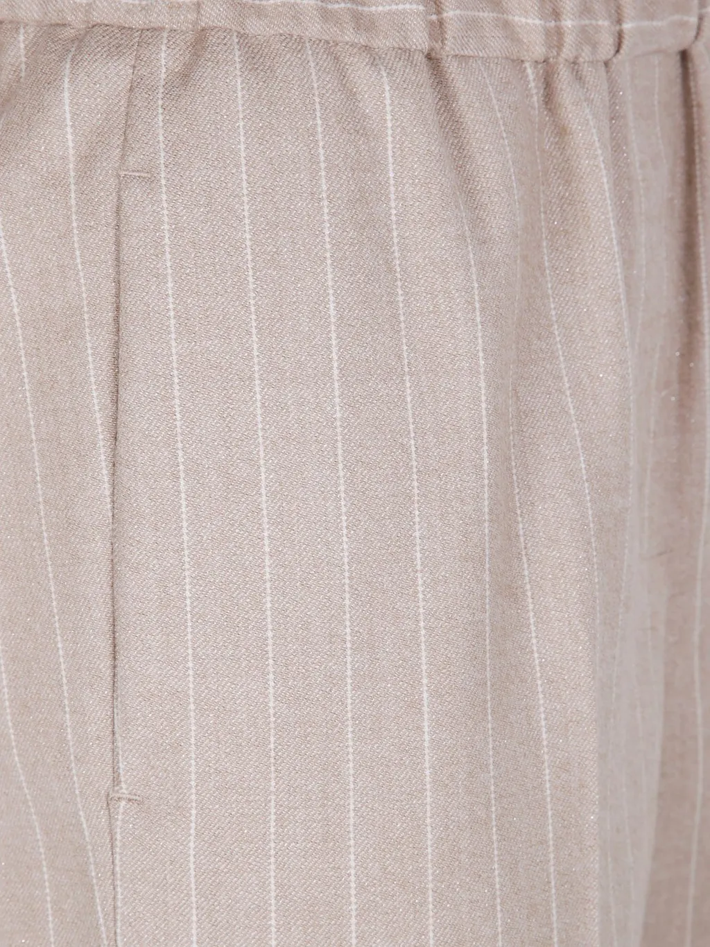 Peserico Pinstriped Elastic-Waist Pants