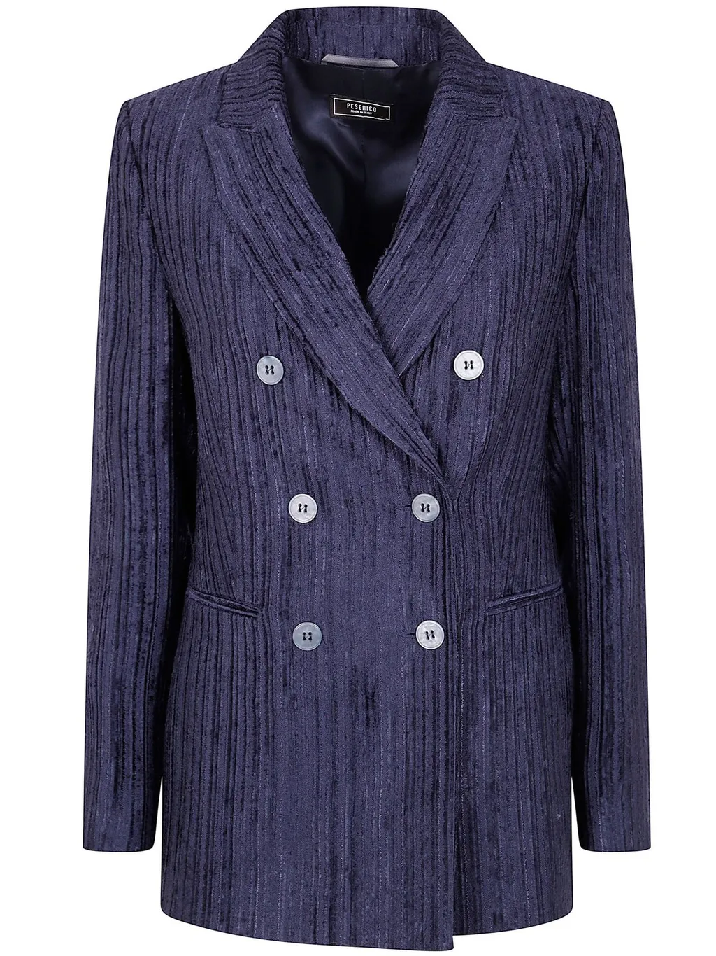 Peserico Double-Breasted Velvet Jacket