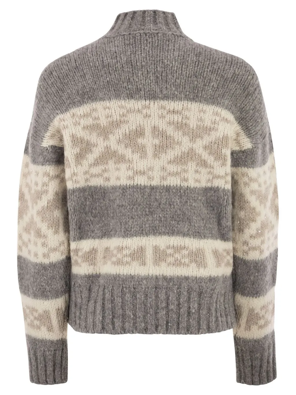 Peserico Geometric High Neck Knitwear