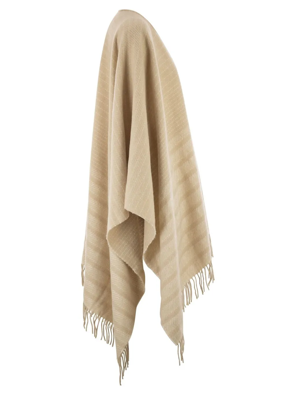 Peserico Lurex Fringed Cape