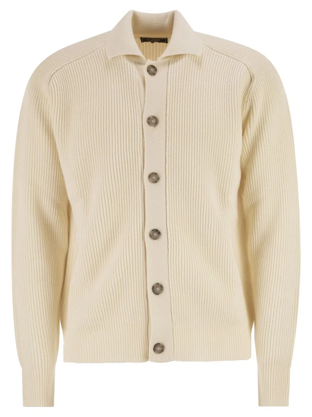 Peserico Ribbed Wool Cardigan