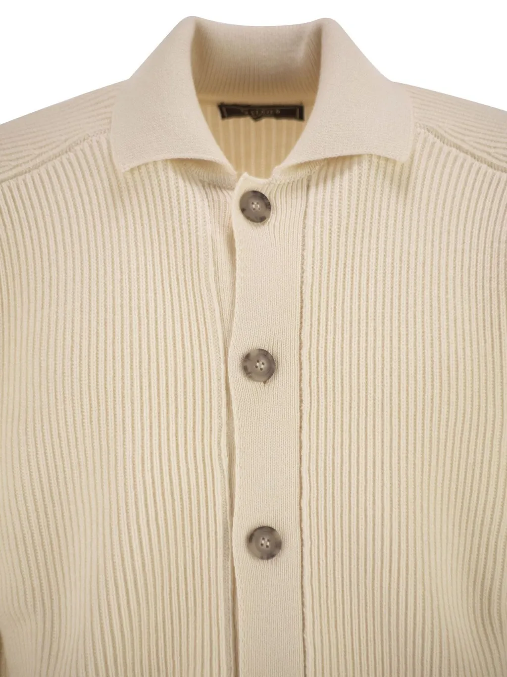 Peserico Ribbed Wool Cardigan