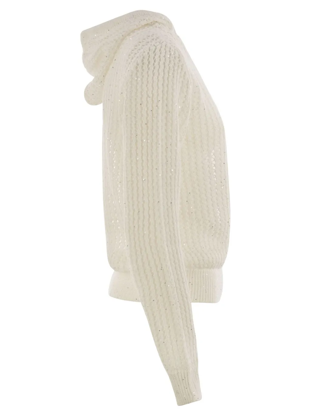 Peserico Sequined Hooded Knitwear