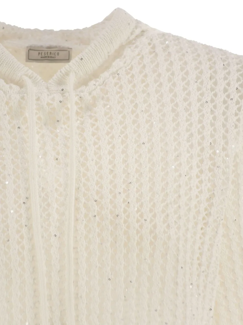 Peserico Sequined Hooded Knitwear
