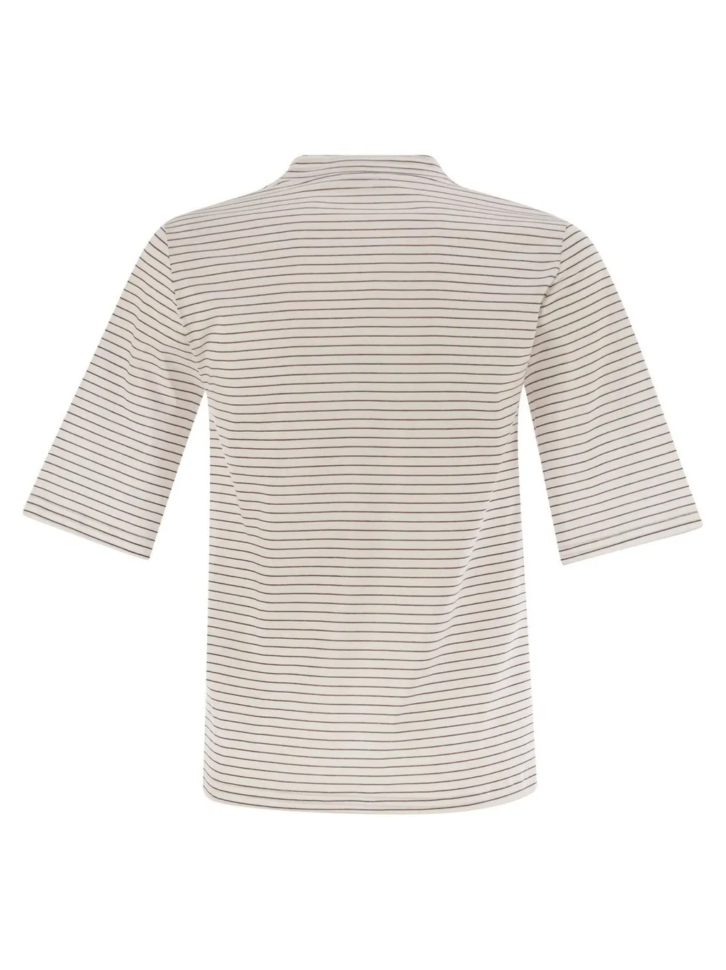 Peserico Striped 3/4 Sleeve Top
