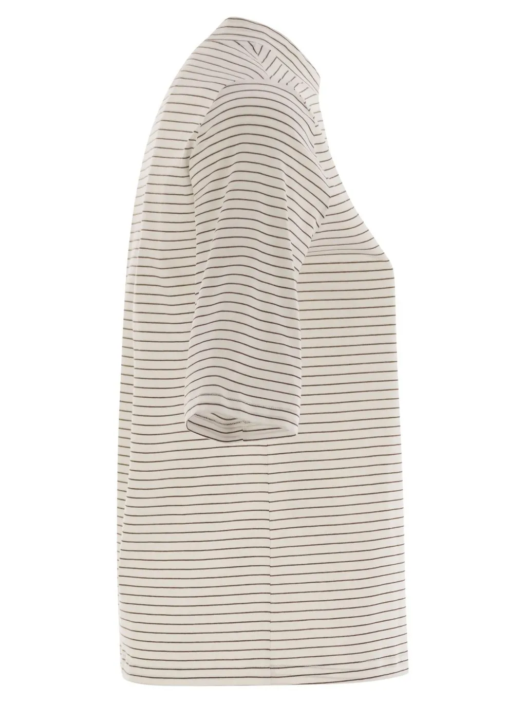 Peserico Striped 3/4 Sleeve Top