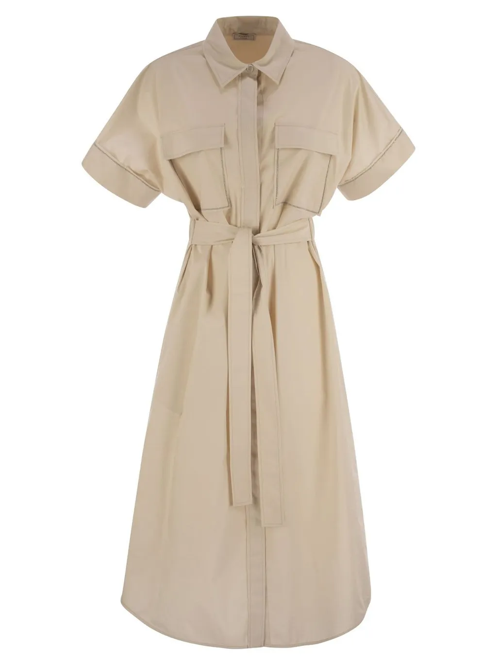 Peserico Chemisier Belted Dress