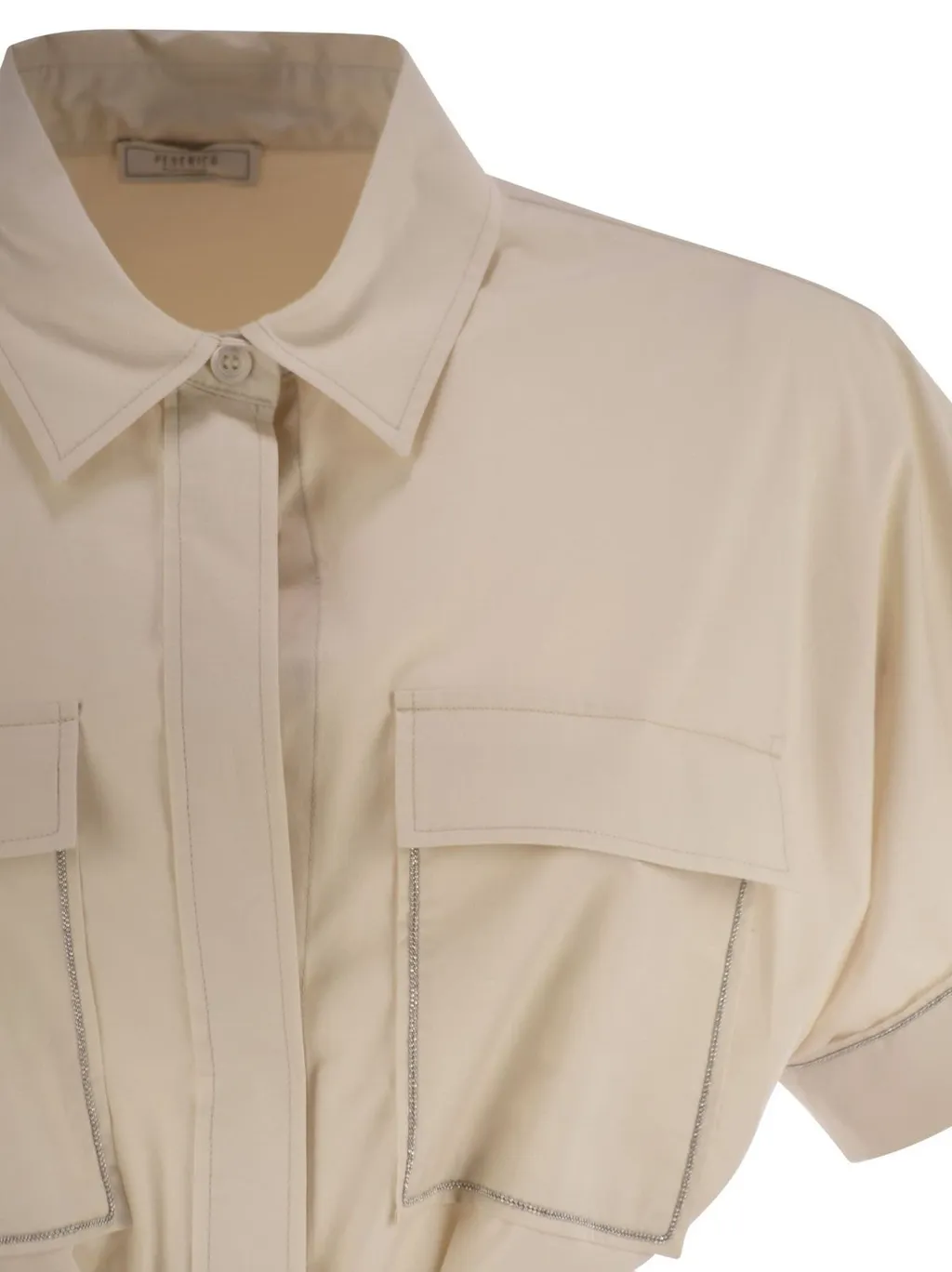 Peserico Chemisier Belted Dress