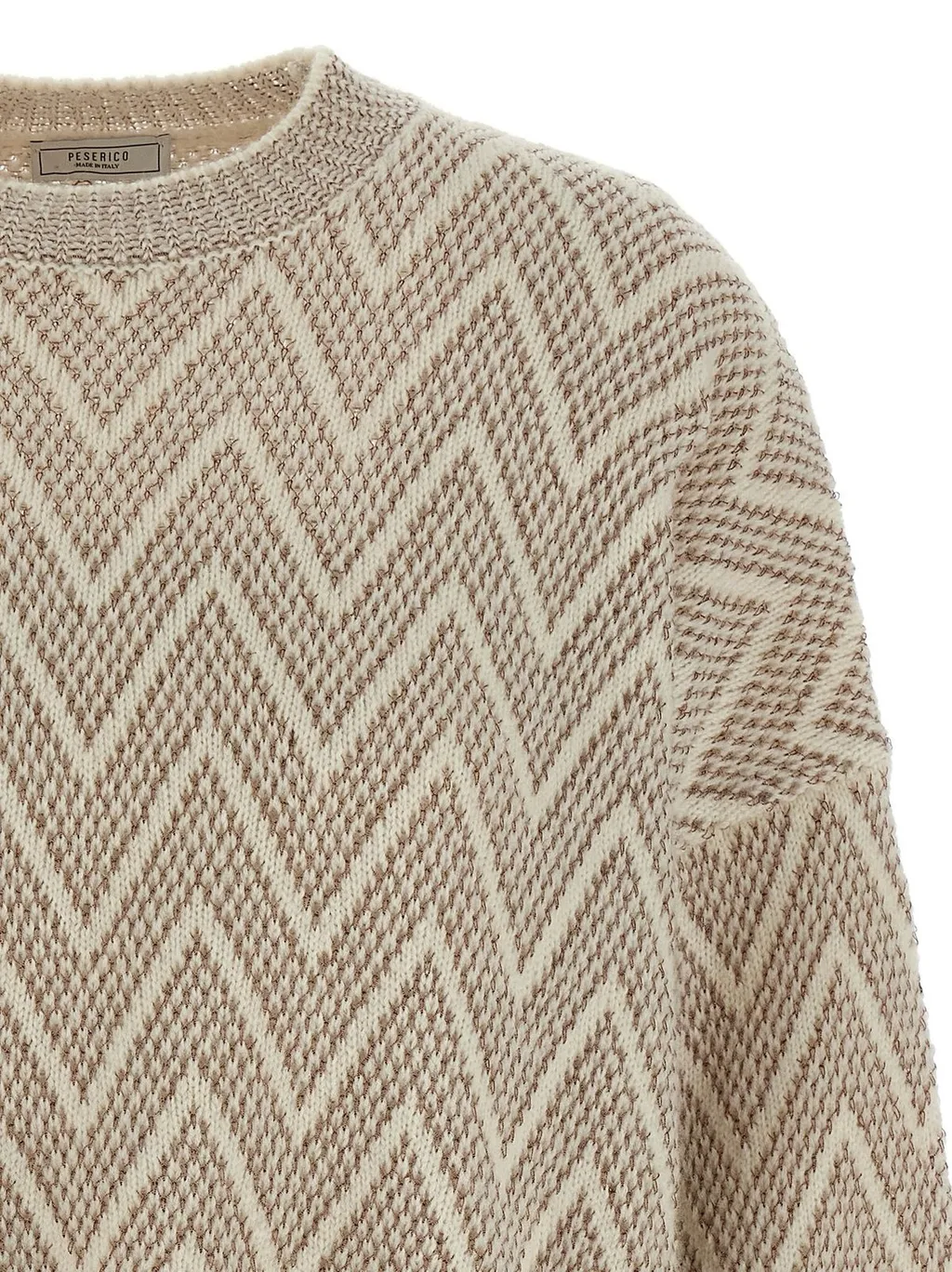 Peserico Zigzag Crop Knitwear
