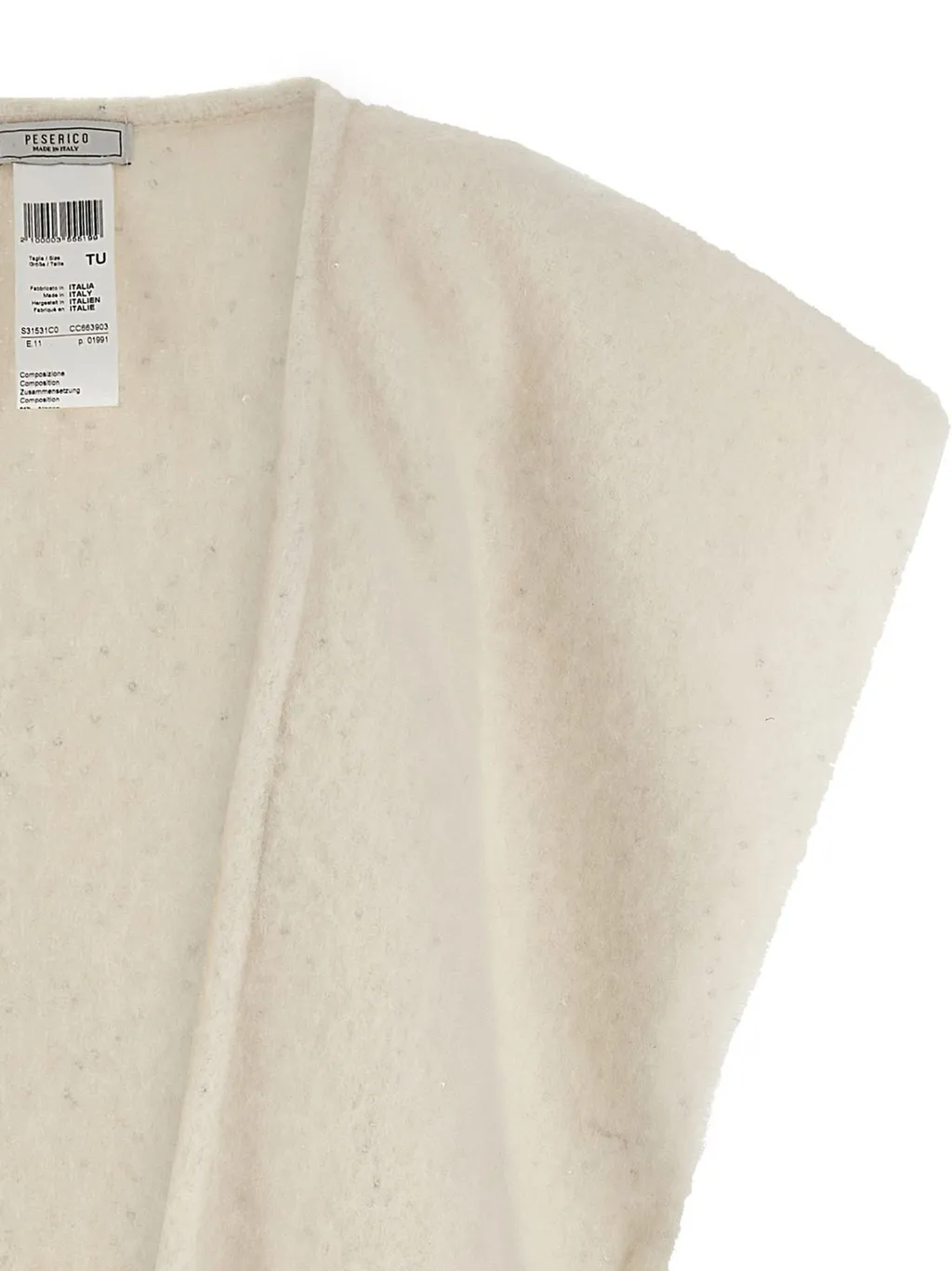 Peserico Bouclé Yarn Cape Coat