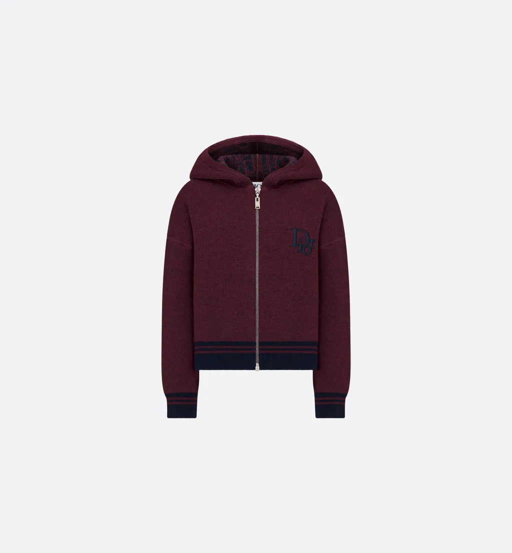 Kids' Reversible Zipped Cardigan With Hood