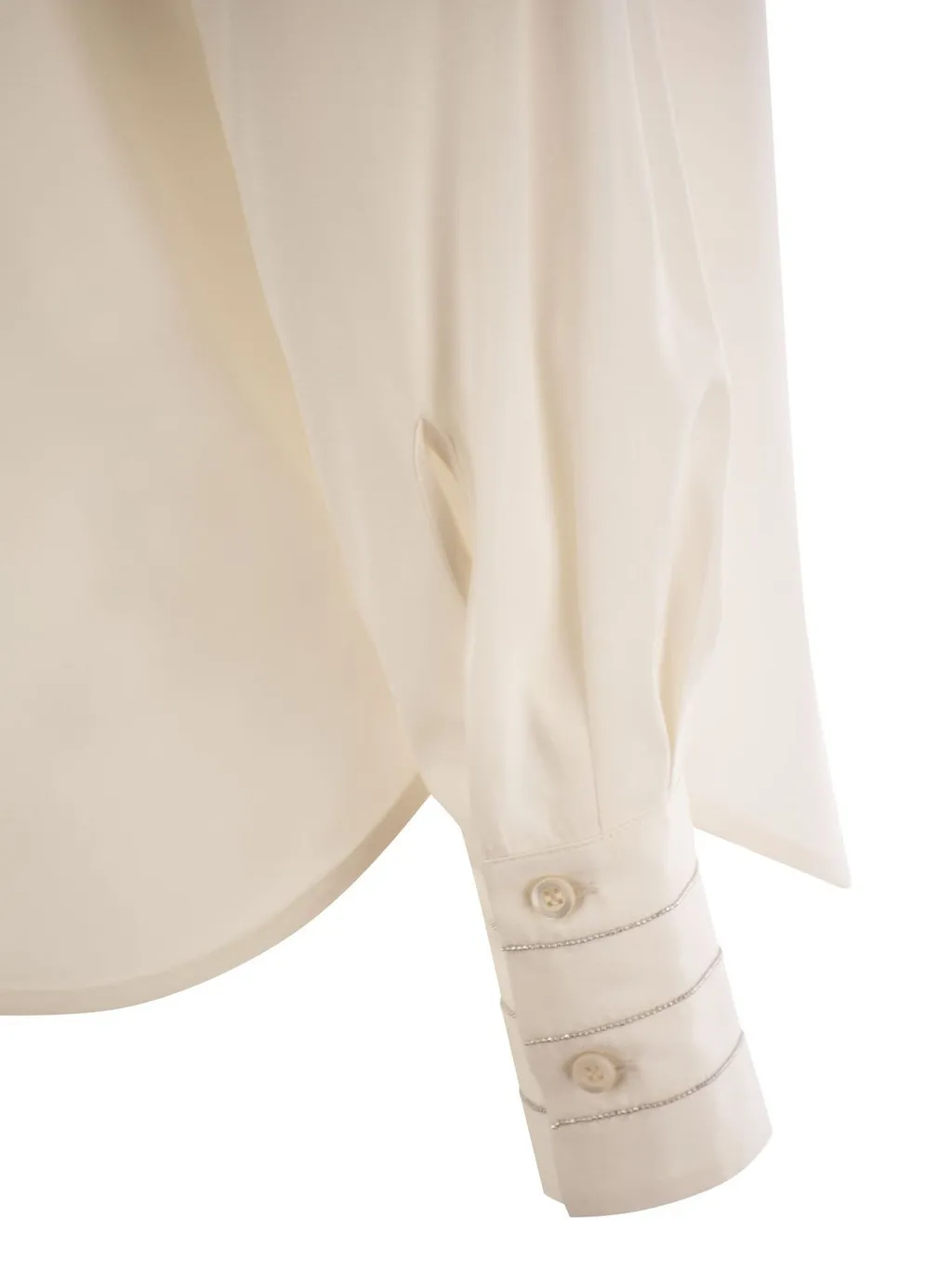 Peserico V-Neck Crepe Shirt