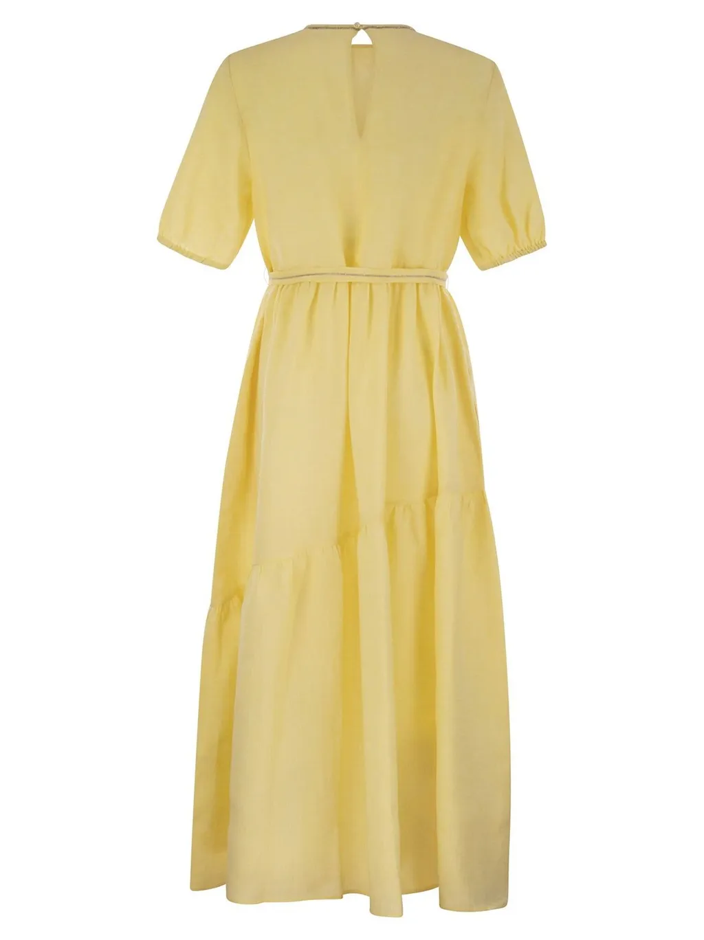 Peserico Asymmetrical Flounce Dress