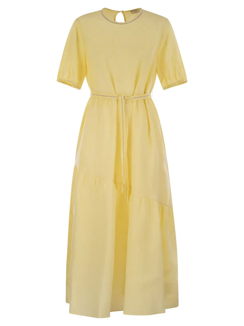 Peserico Asymmetrical Flounce Dress