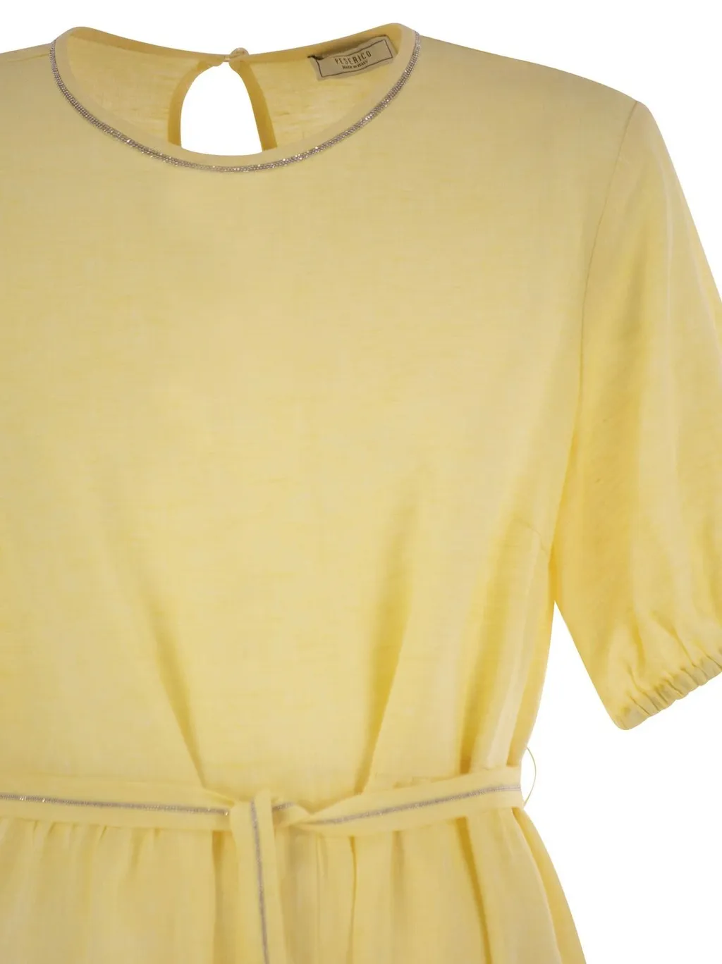 Peserico Asymmetrical Flounce Dress