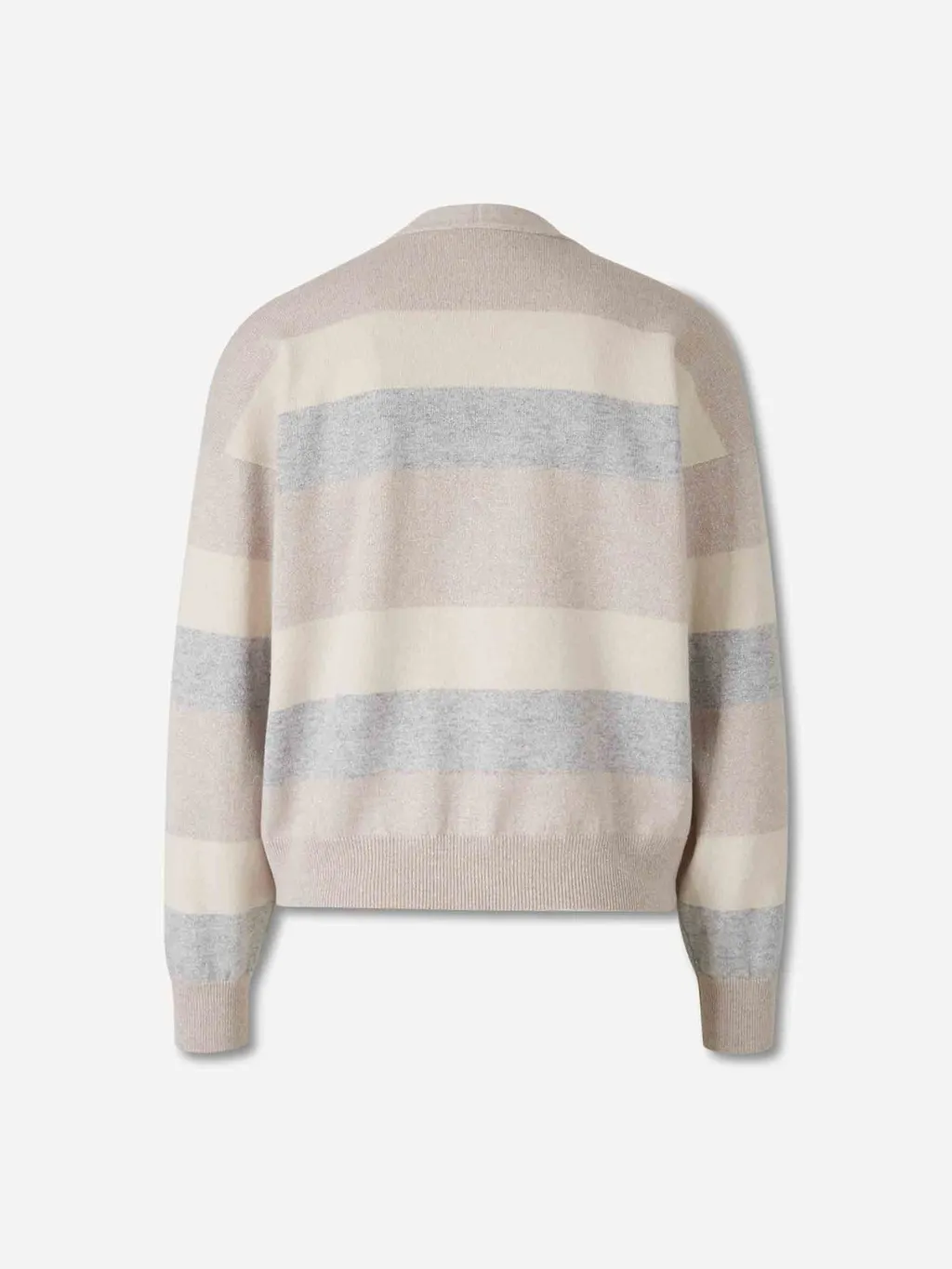 Peserico Striped Rhinestone Cardigan