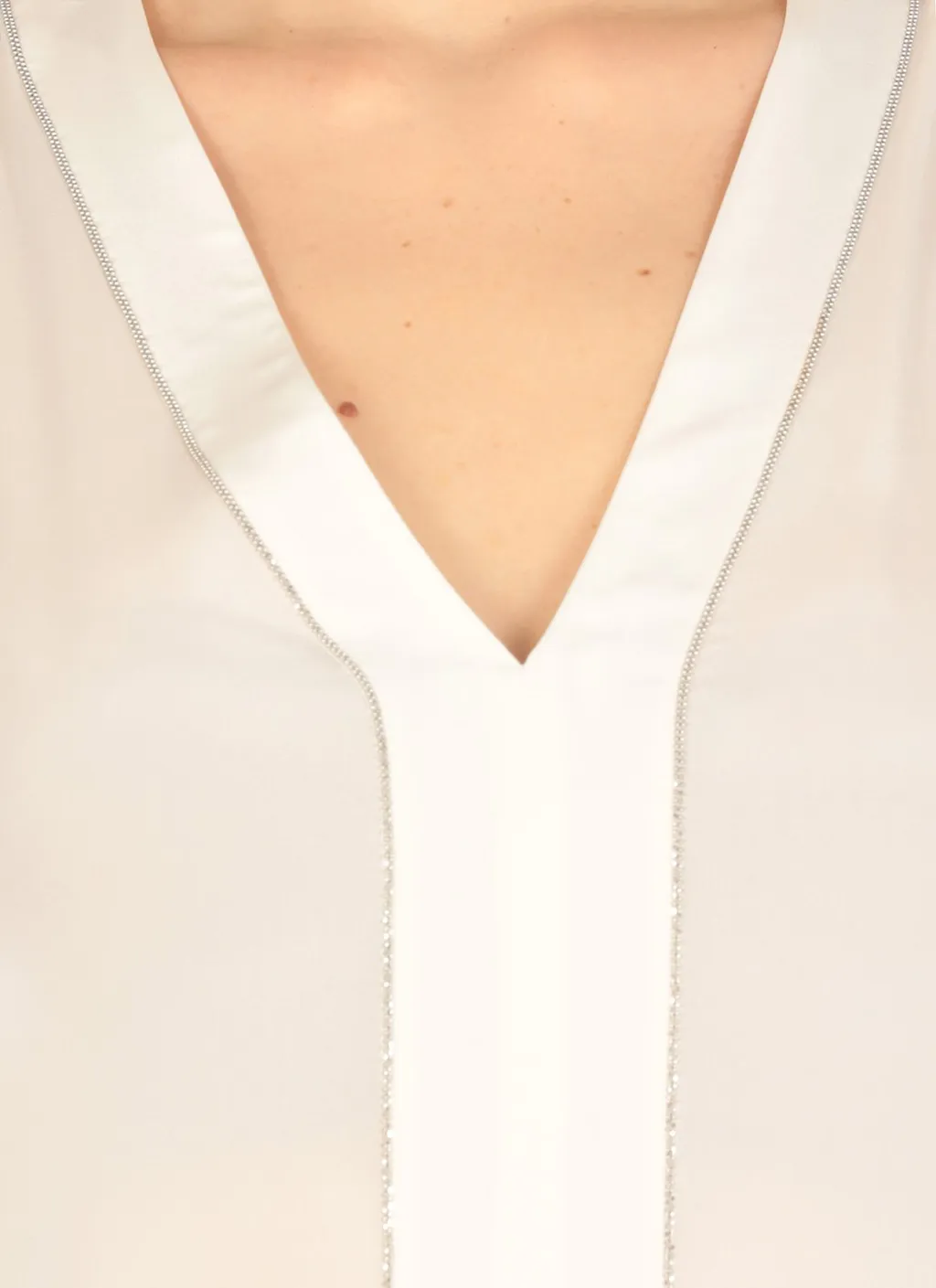 Peserico Sleeveless V-Neck Top