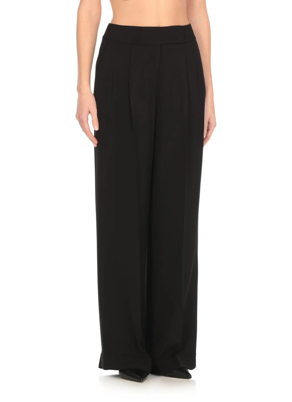 Peserico Wide Leg Pleated Pants