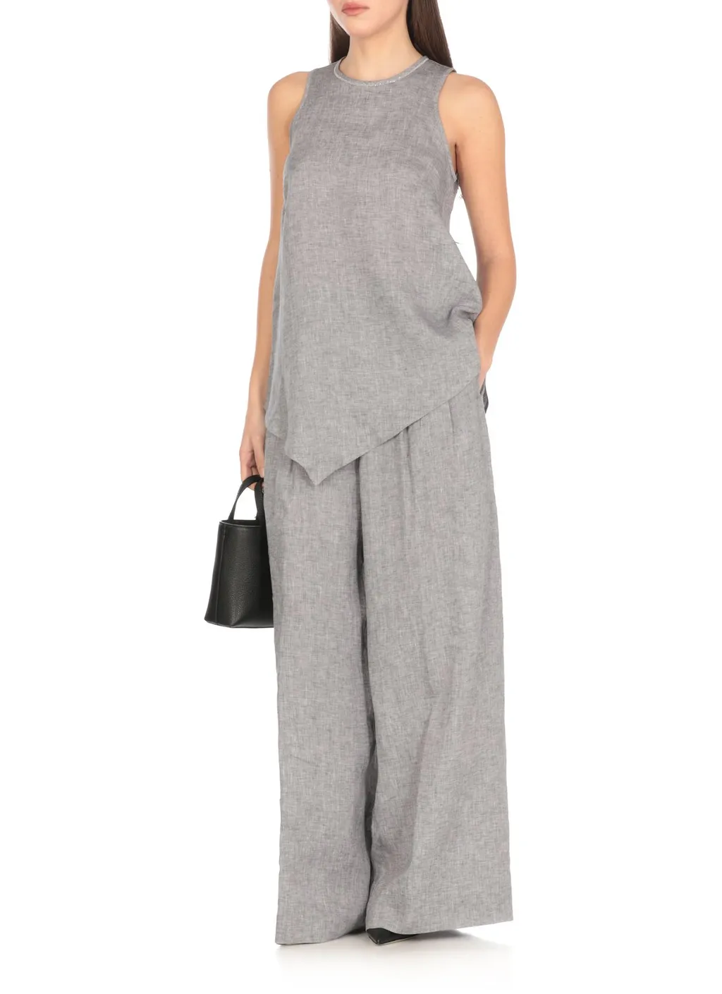 Peserico Asymmetric Sleeveless Top